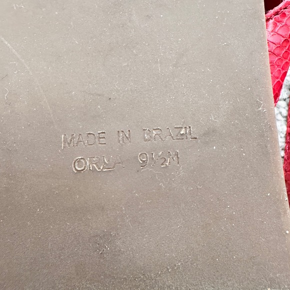 Brighton Red Heart Thong Sandals Flip Flops Women Size 9.5 - Picture 9 of 9